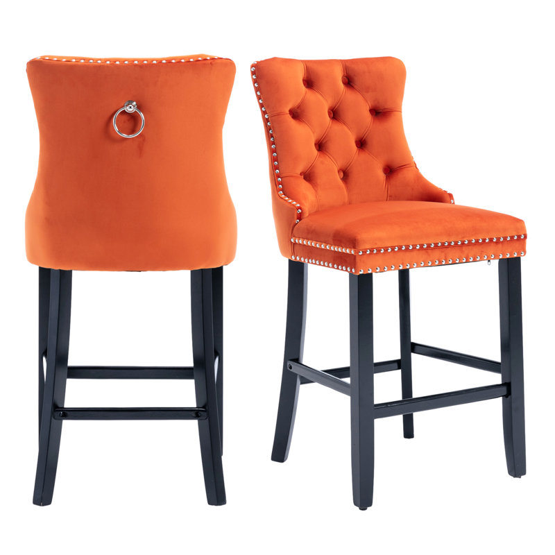 Wayfair orange bar stools sale